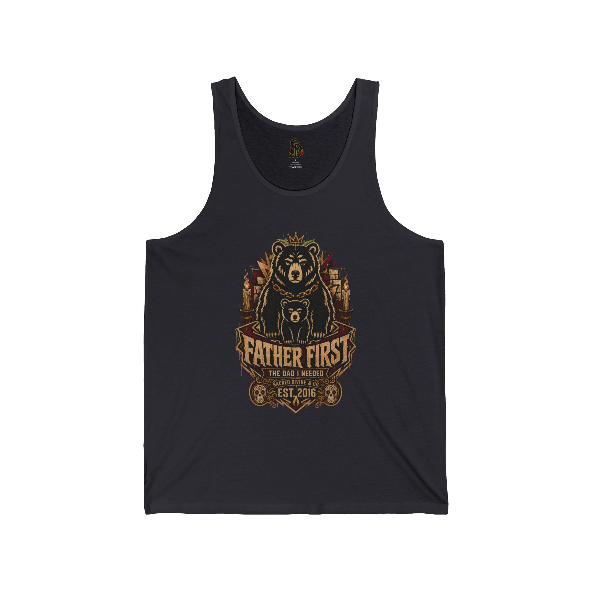 Sacred Divine & Co. Men's Graphic Tank – Dark Luxury Streetwear