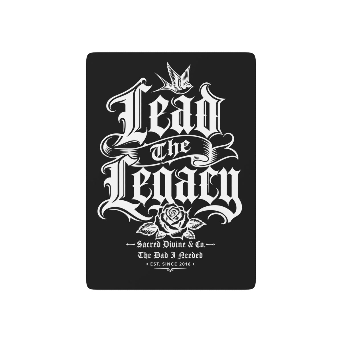 Sacred Divine & Co. Playing Cards — Premium Poker Deck with Acrylic Case
