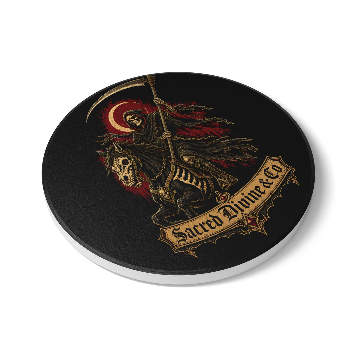 Reaper Horse Ceramic Coaster