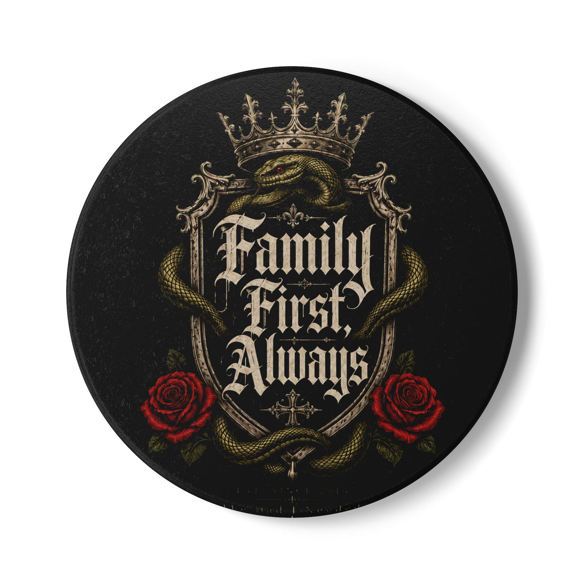 Family First Always Ceramic Coaster