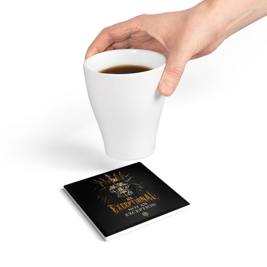 Be Exceptional Lion Ceramic Coaster