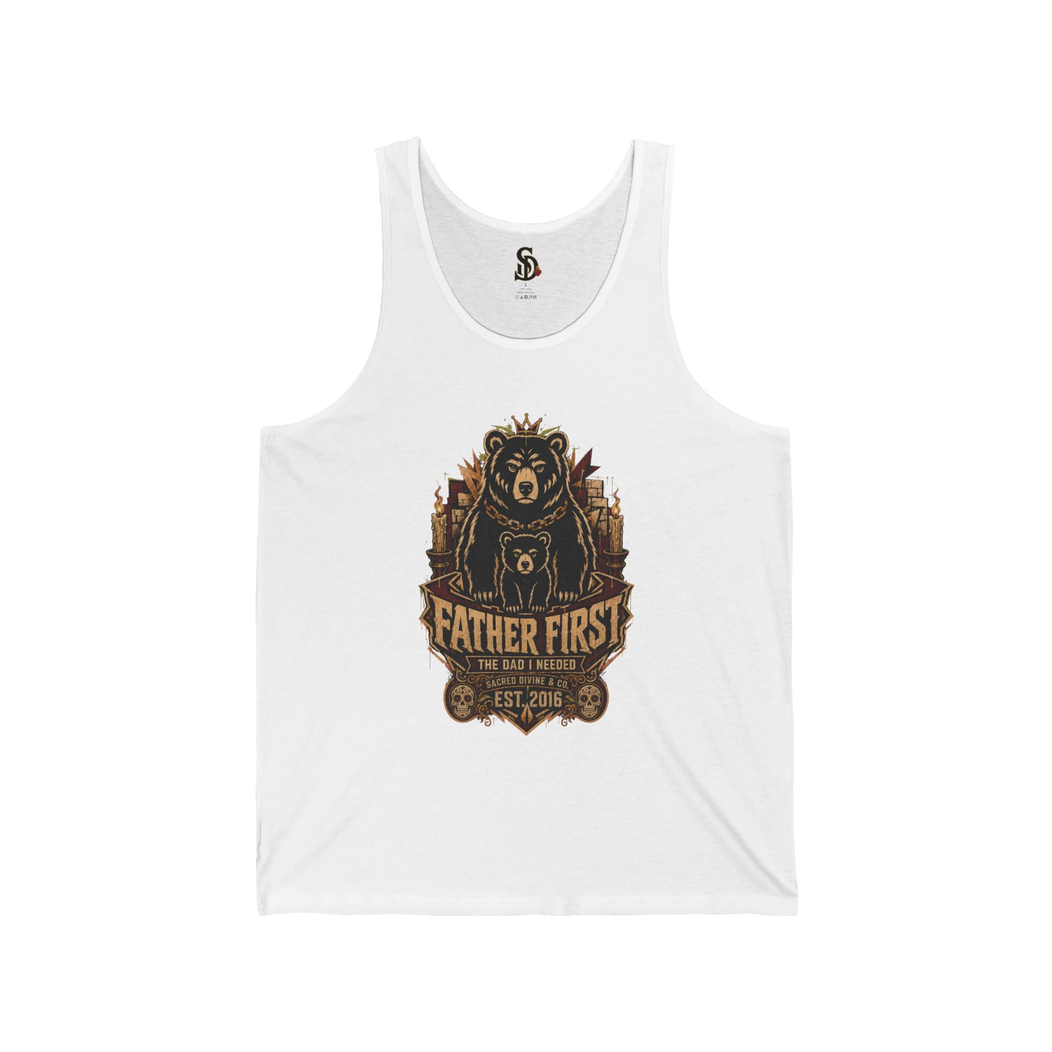 Sacred Divine & Co. Men's Graphic Tank – Dark Luxury Streetwear