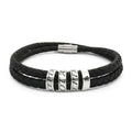 Be Exceptional Not an Exception Engraved Leather Bracelet