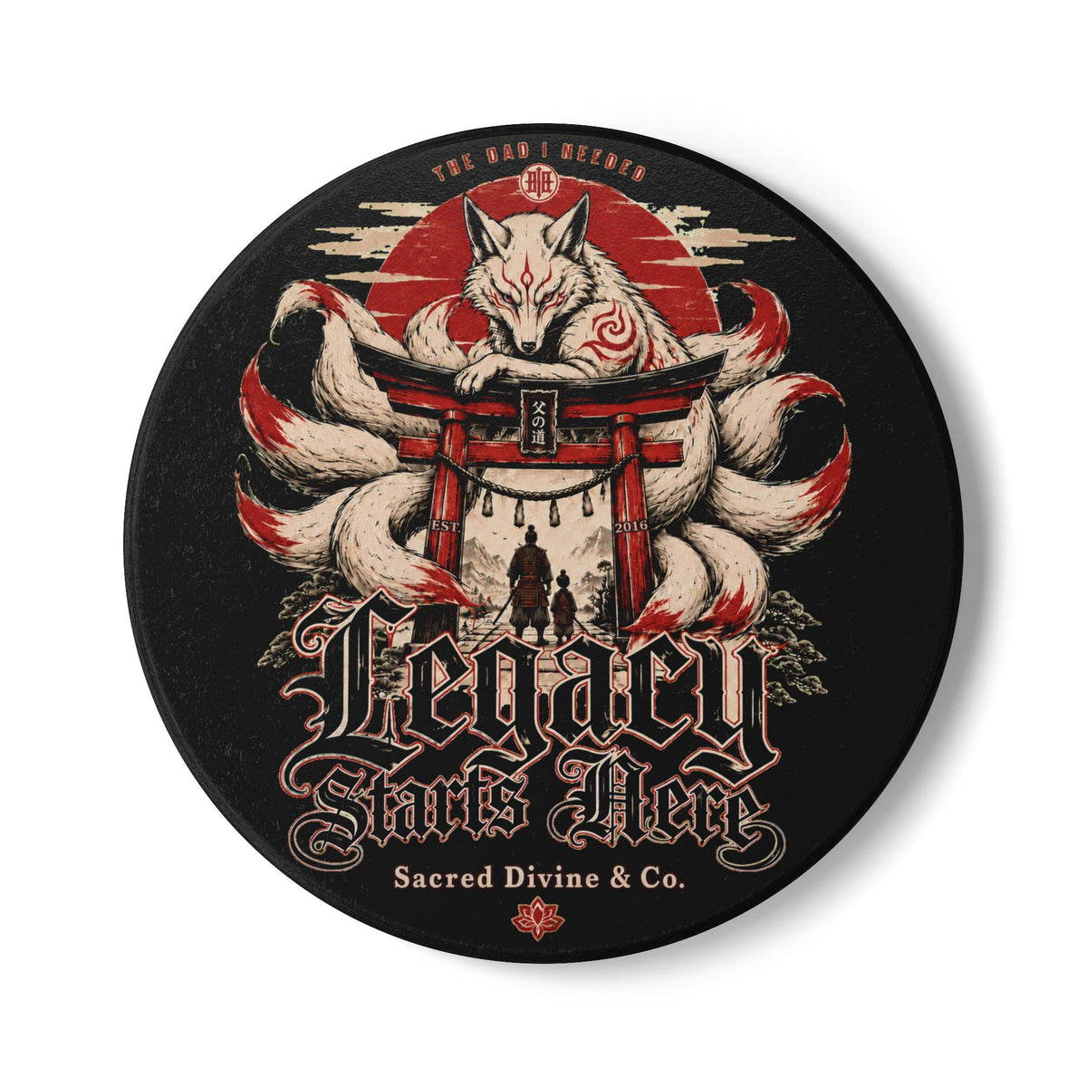 Kitsune Torii Ceramic Coaster