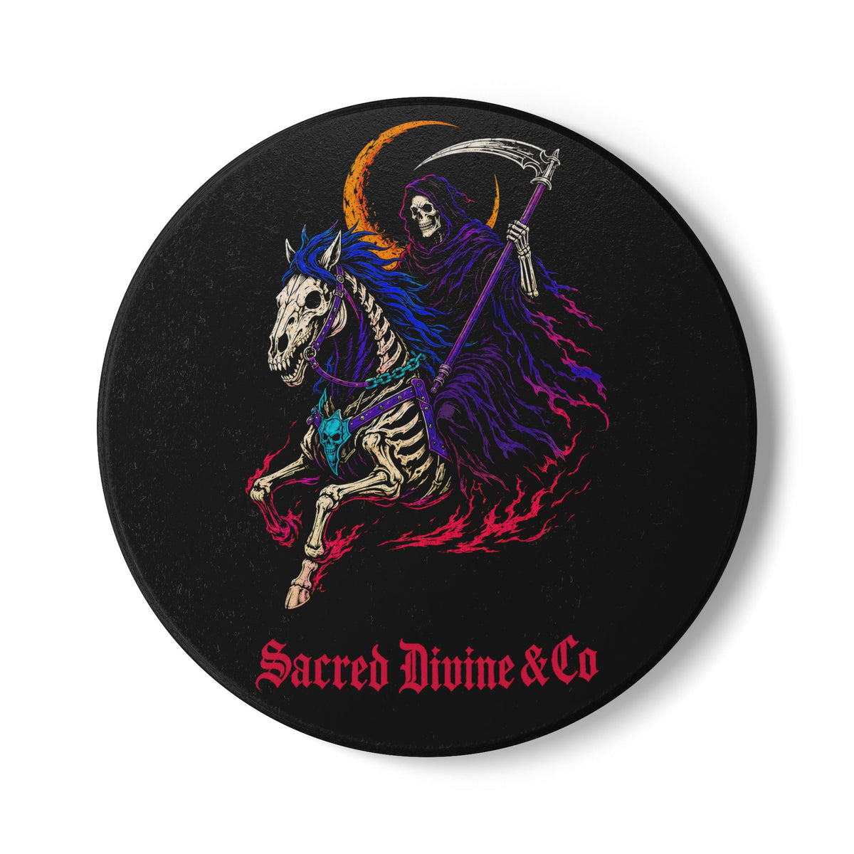 Gothic Reaper Ceramic Coaster