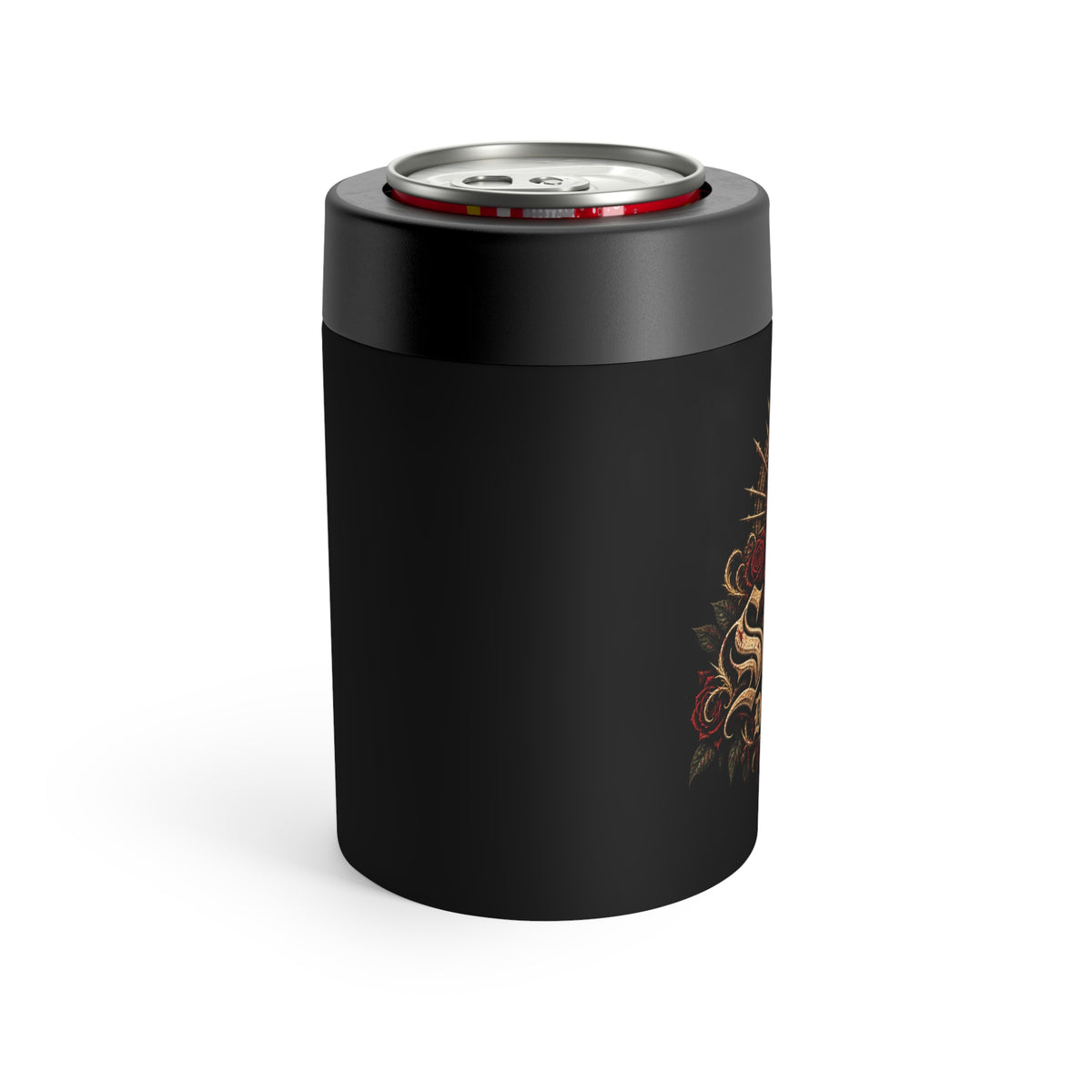 Gothic Skull Crest Can Holder