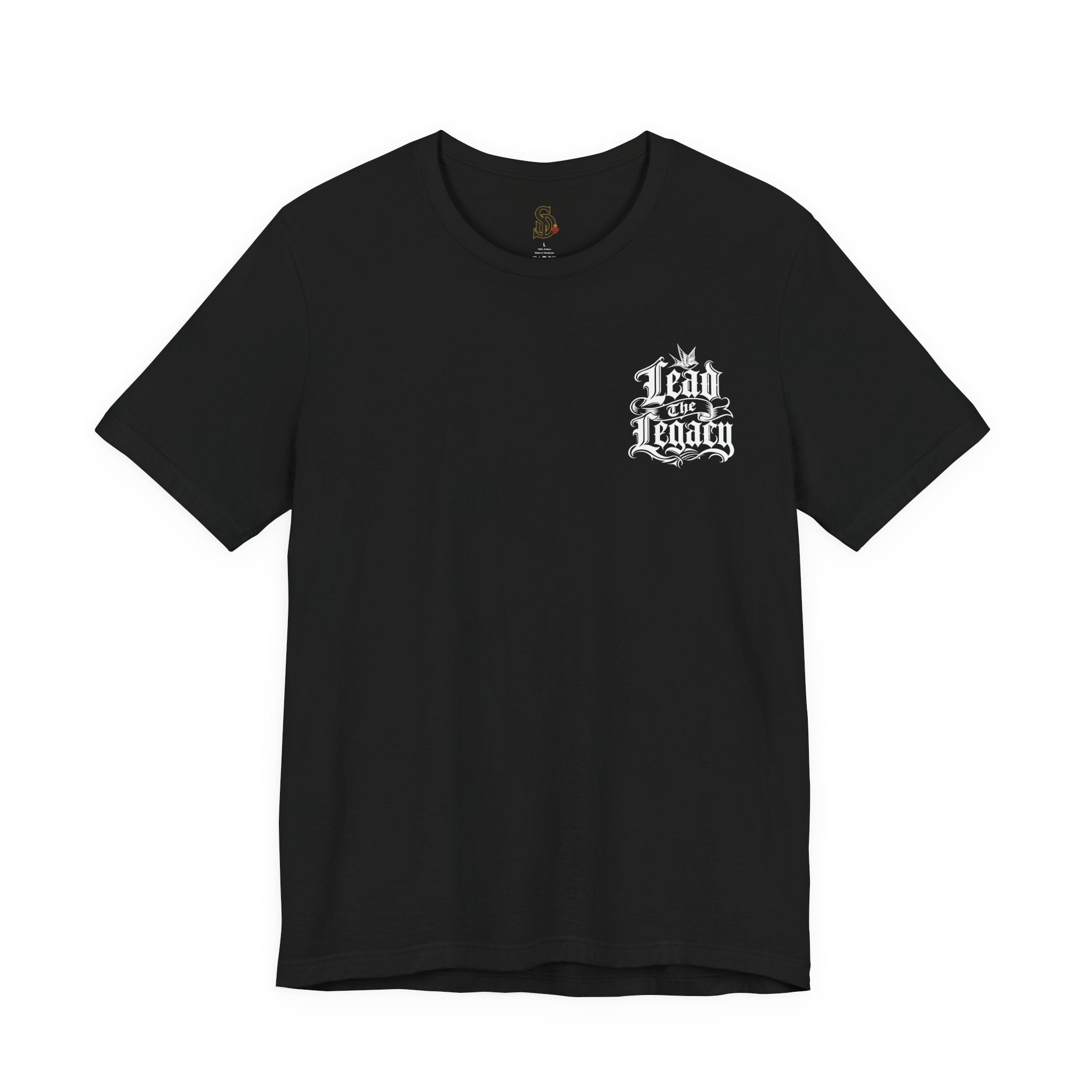 Lead The Legacy Graphic Tee — Vintage Gothic Pocket & Back Print