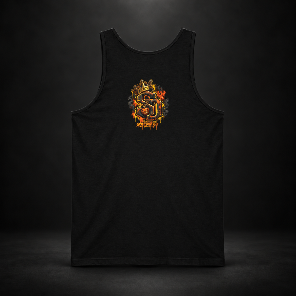 Pumpkin Crew Loyalty Tank Top with pumpkin crew illustration