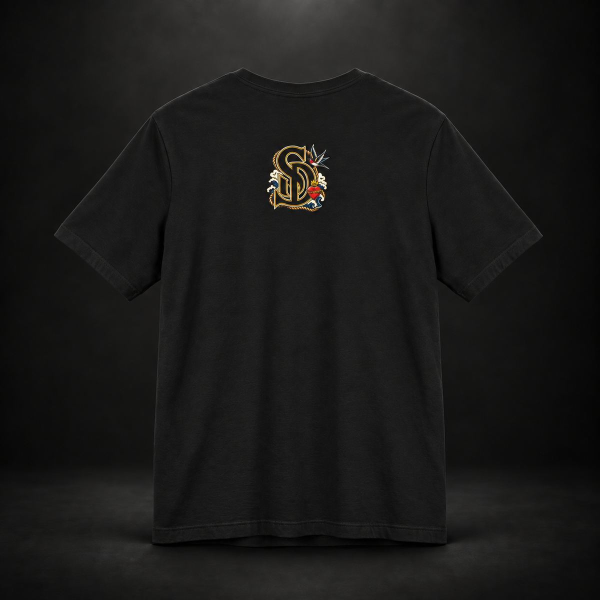 Sailing Tattoo Ship Tee with maritime graphic composition