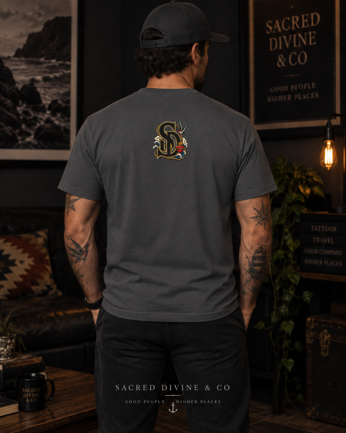Sailing Tattoo Ship Tee vintage adventure artwork presentation