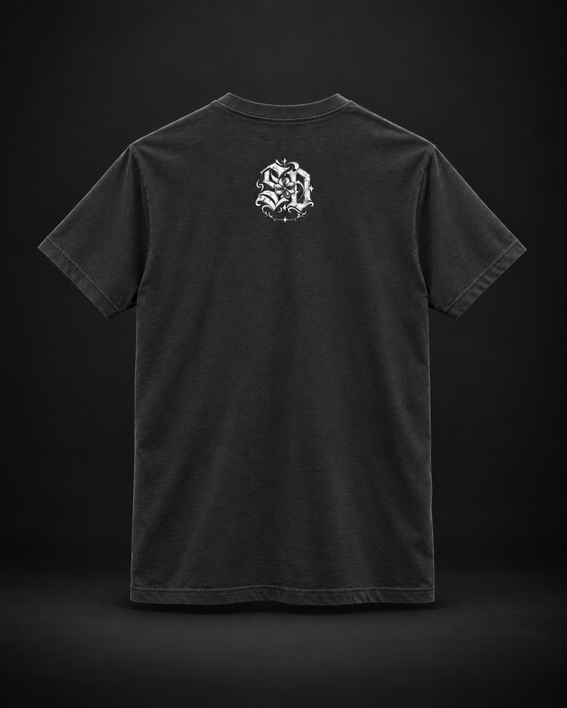 I Make My Luck graphic tee with weathered clover design.