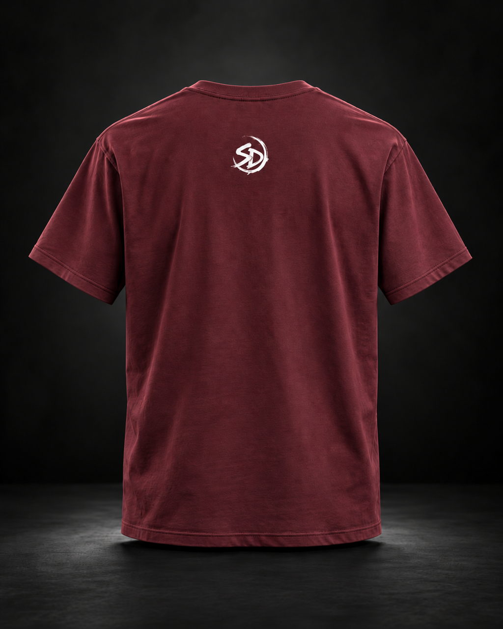 Bold discipline statement T-shirt with monochrome artwork.