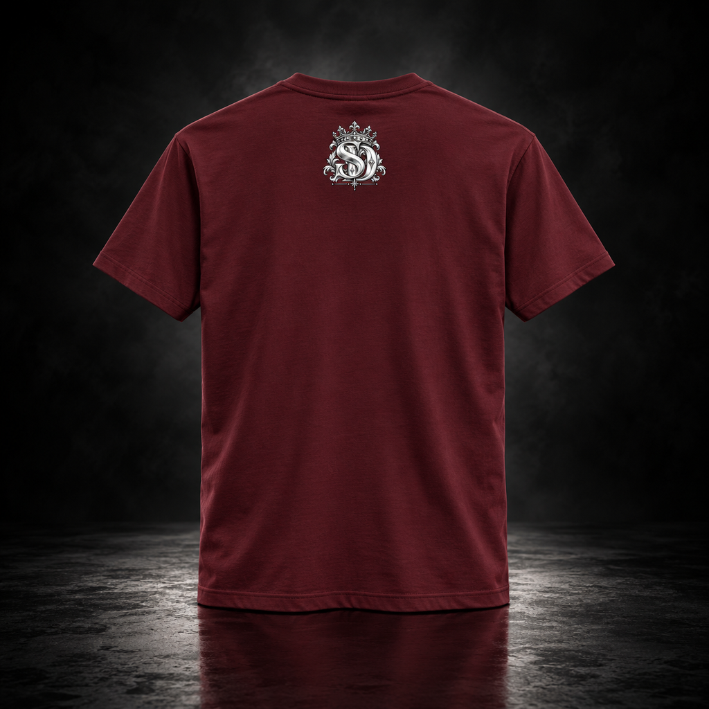 Sacred Divine crowned lion motivational tee.