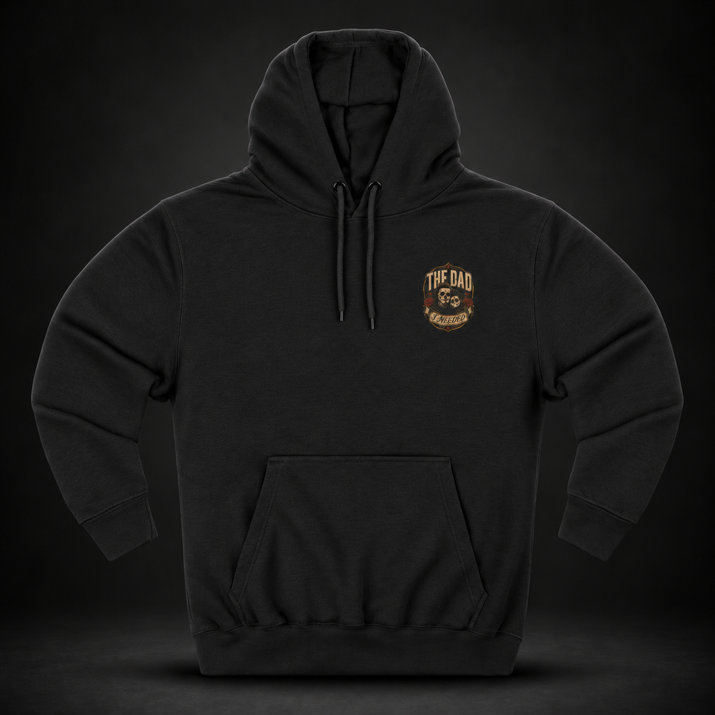 Father First Día de los Muertos graphic fleece hoodie by Sacred Divine & Co. — product gallery image 9 of 17