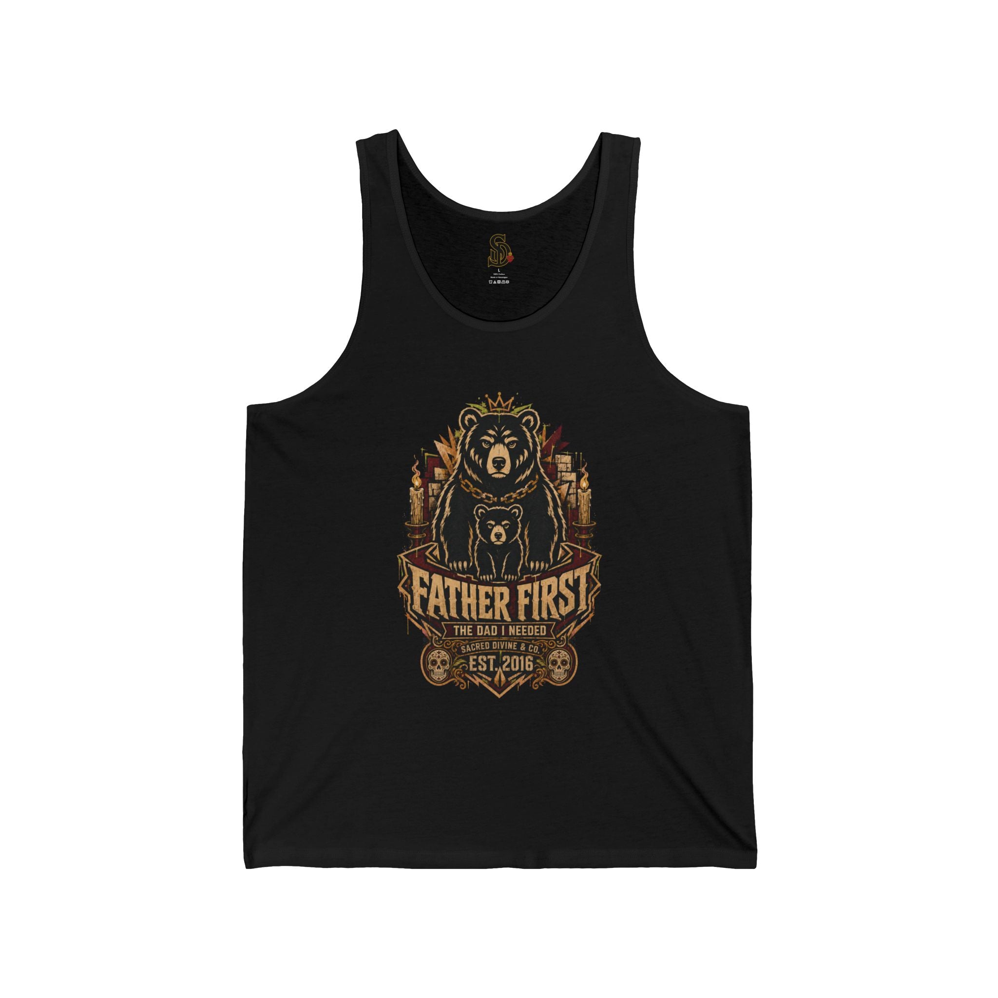 Sacred Divine & Co. Men's Graphic Tank – Dark Luxury Streetwear