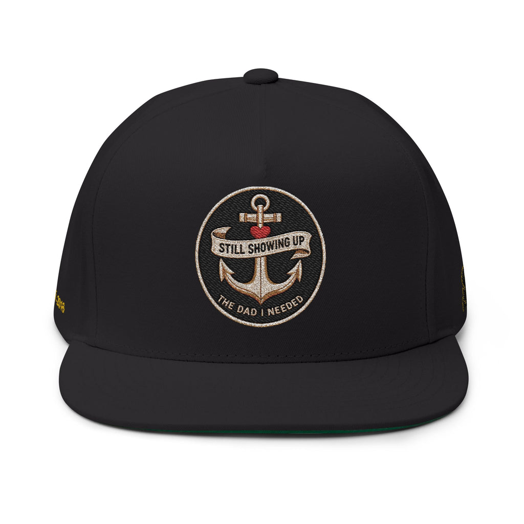 Sacred Divine & Co. Flat Bill Cap – Dark Luxury Streetwear