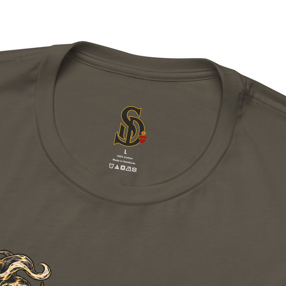 Pumpkin King Streetwear Tee product mockup featuring crowned pumpkin king Halloween artwork