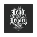 Sacred Divine & Co. Lead the Legacy Car Magnet — Bold Gothic Script Rose Design