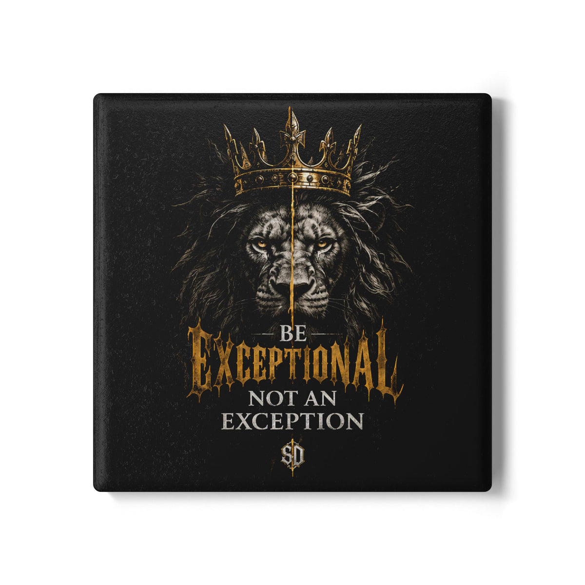 Be Exceptional Lion Ceramic Coaster