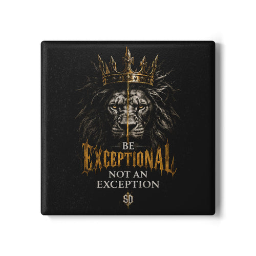 Be Exceptional Lion Ceramic Coaster