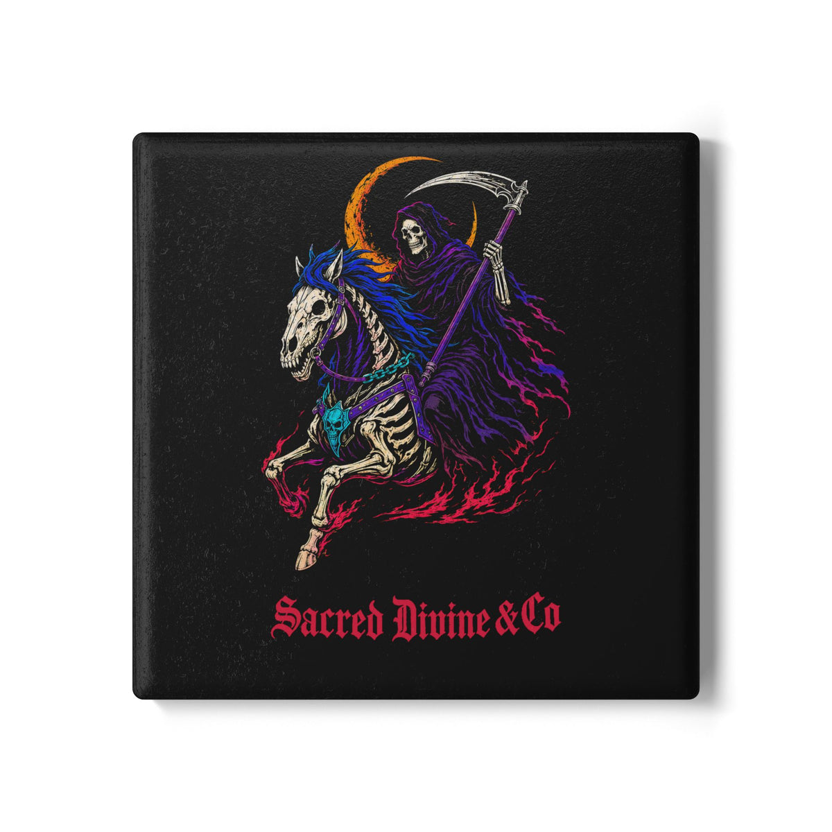 Gothic Reaper Ceramic Coaster