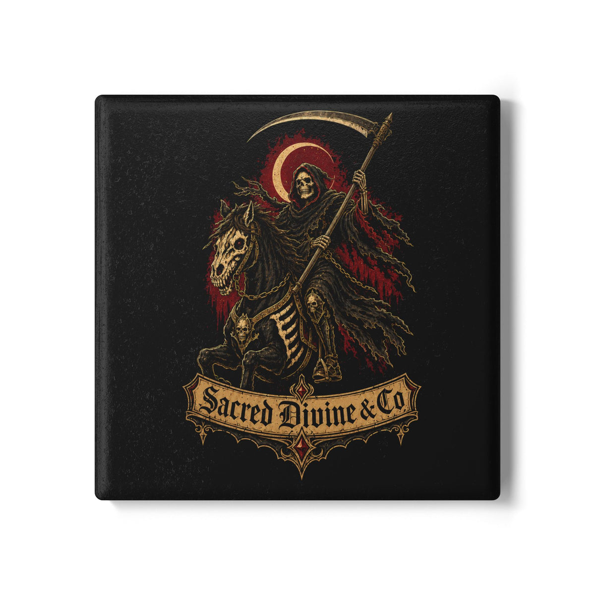 Reaper Horse Ceramic Coaster