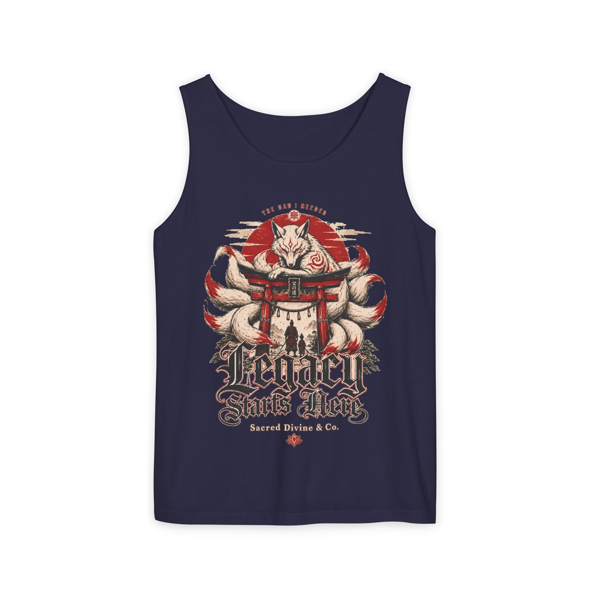 Sacred Divine & Co. Garment-Dyed Tank – Dark Luxury Streetwear