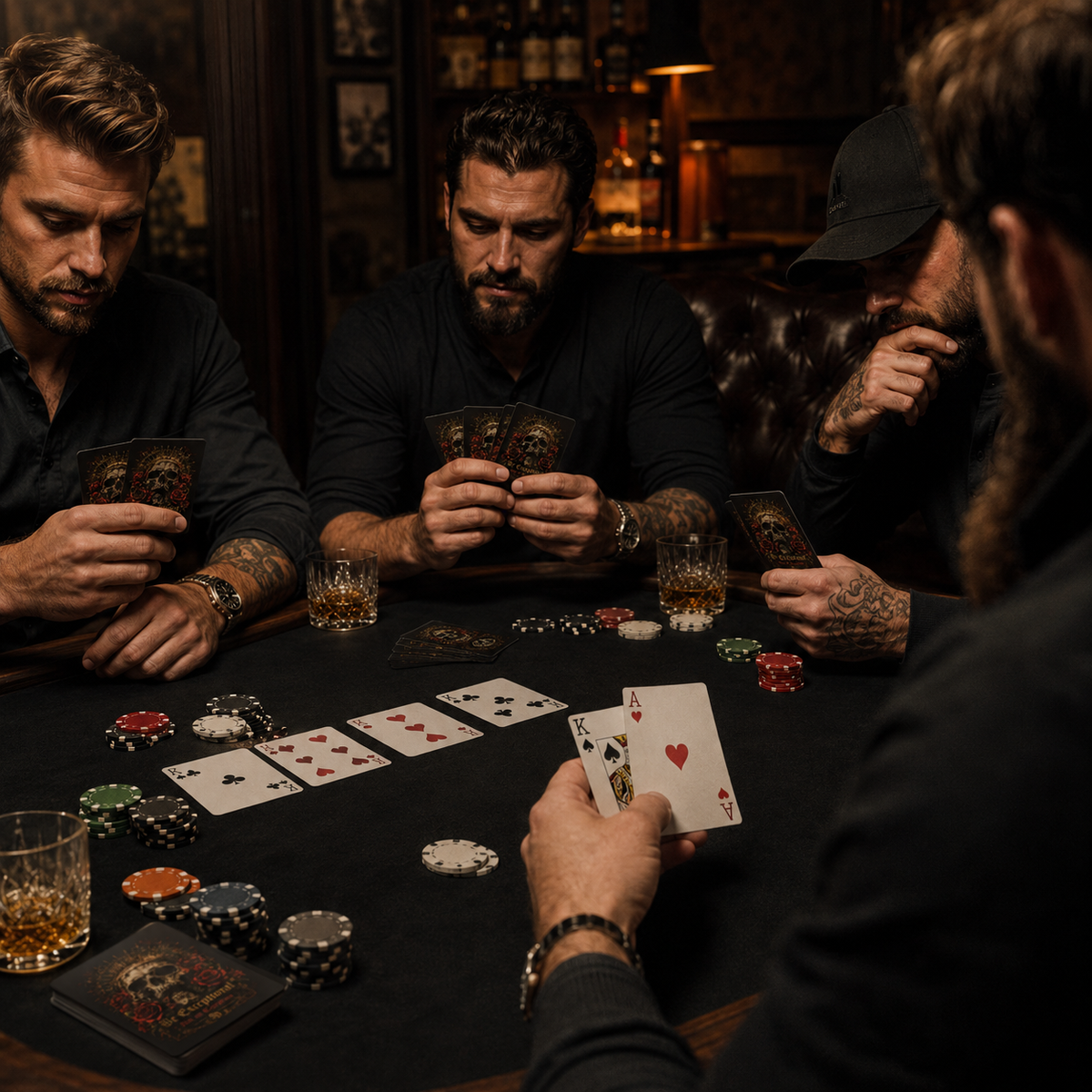 Sacred Divine & Co. Be Exceptional Crowned Skull Poker Playing Cards — Dark Luxury Gift