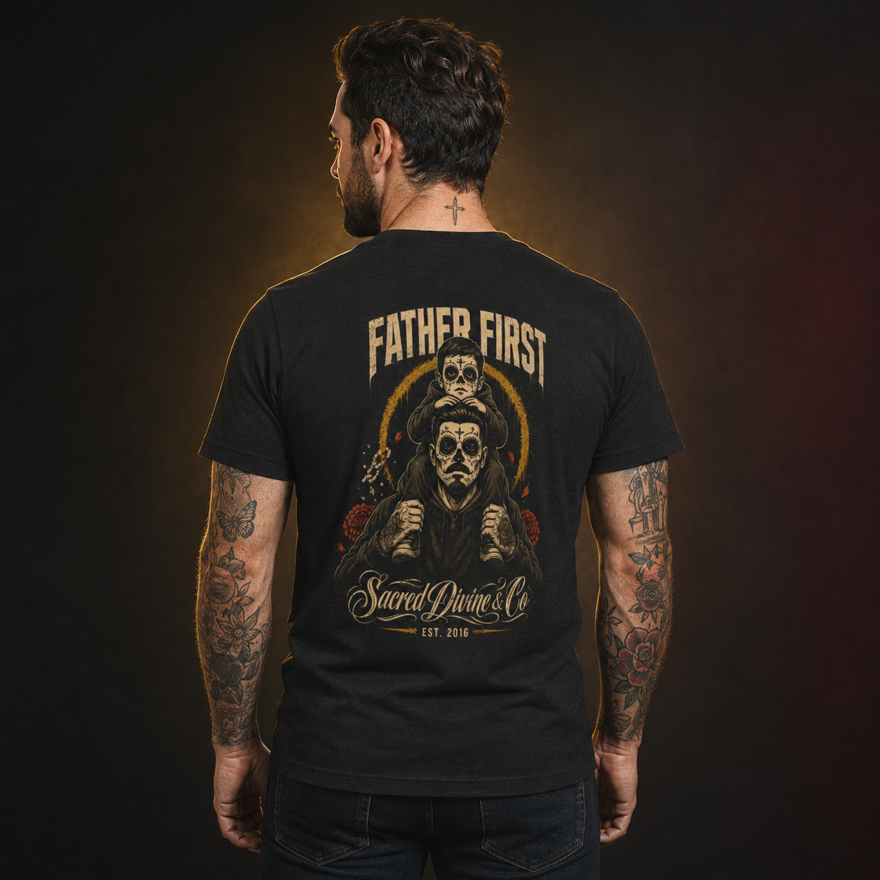 Sacred Divine & Co. Men's Classic Tee – Dark Luxury Streetwear