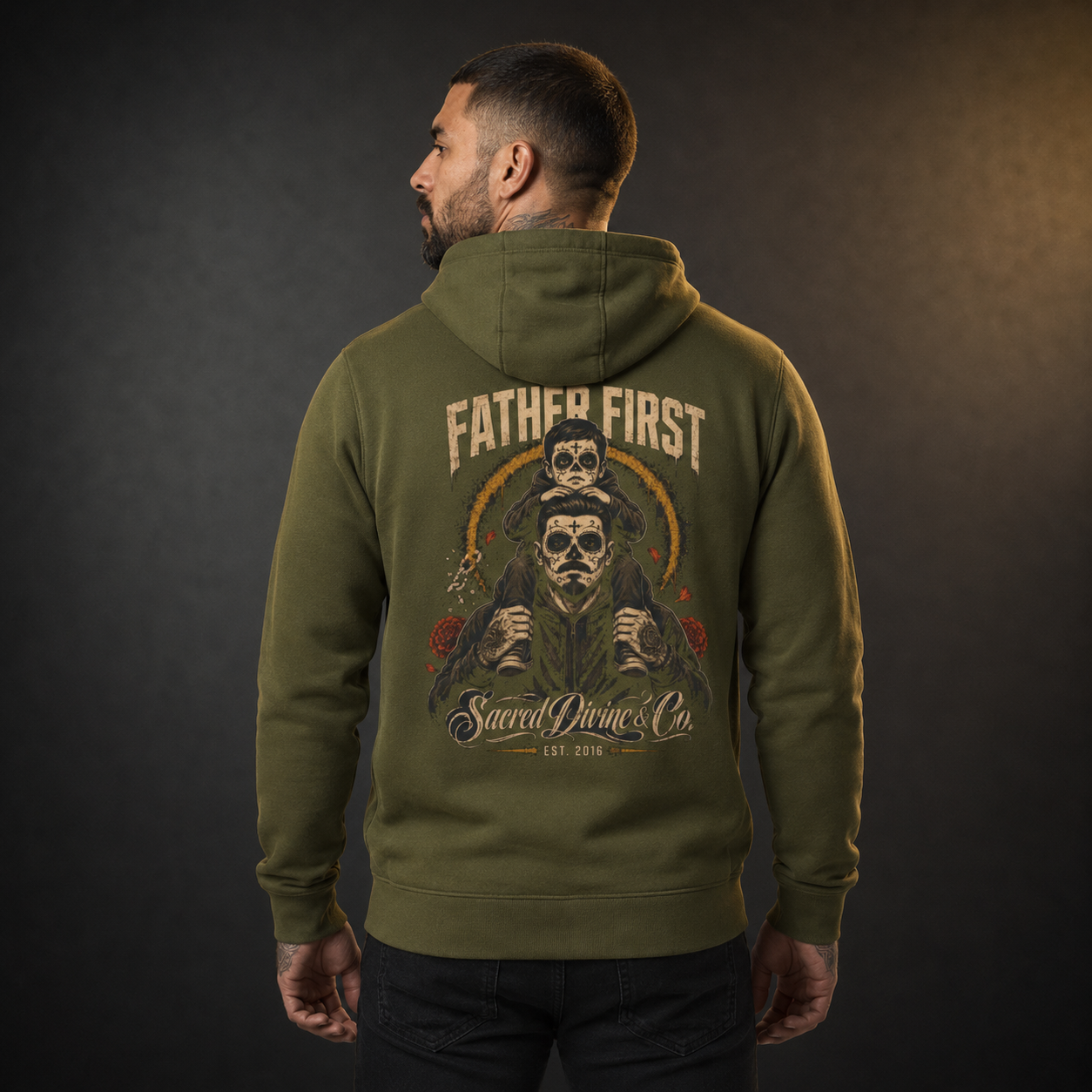 Sacred Divine & Co. Fleece Hoodie – Dark Luxury Streetwear