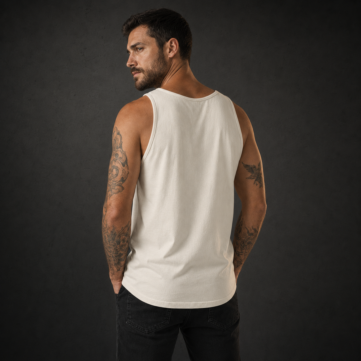 Sacred Divine & Co. Garment-Dyed Tank – Dark Luxury Streetwear