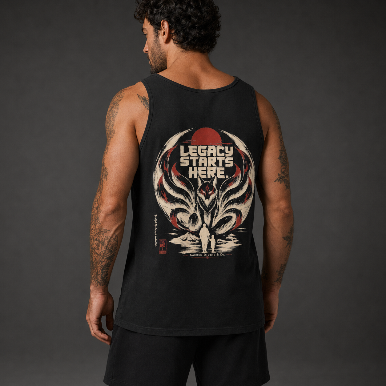 Sacred Divine & Co. Garment-Dyed Tank II – Dark Luxury Streetwear
