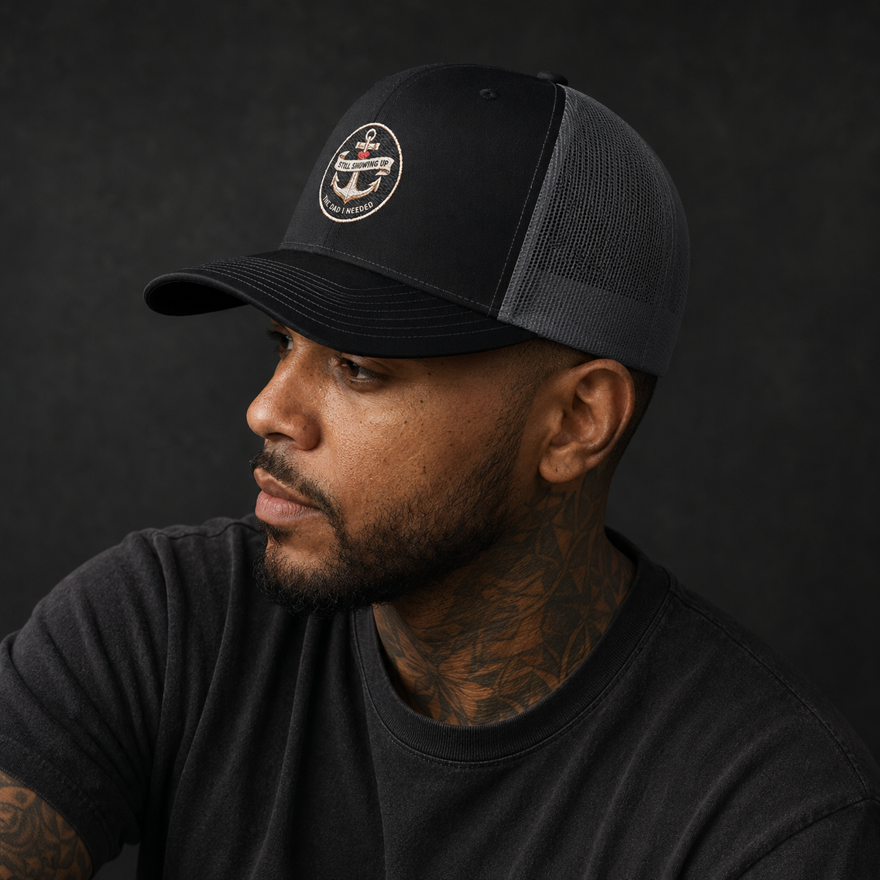 Sacred Divine & Co. Snapback Trucker Cap – Dark Luxury Headwear