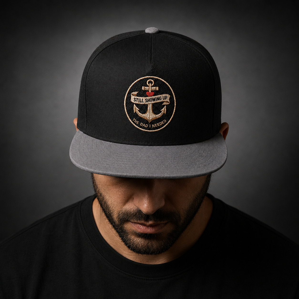 Sacred Divine & Co. Flat Bill Cap – Dark Luxury Streetwear