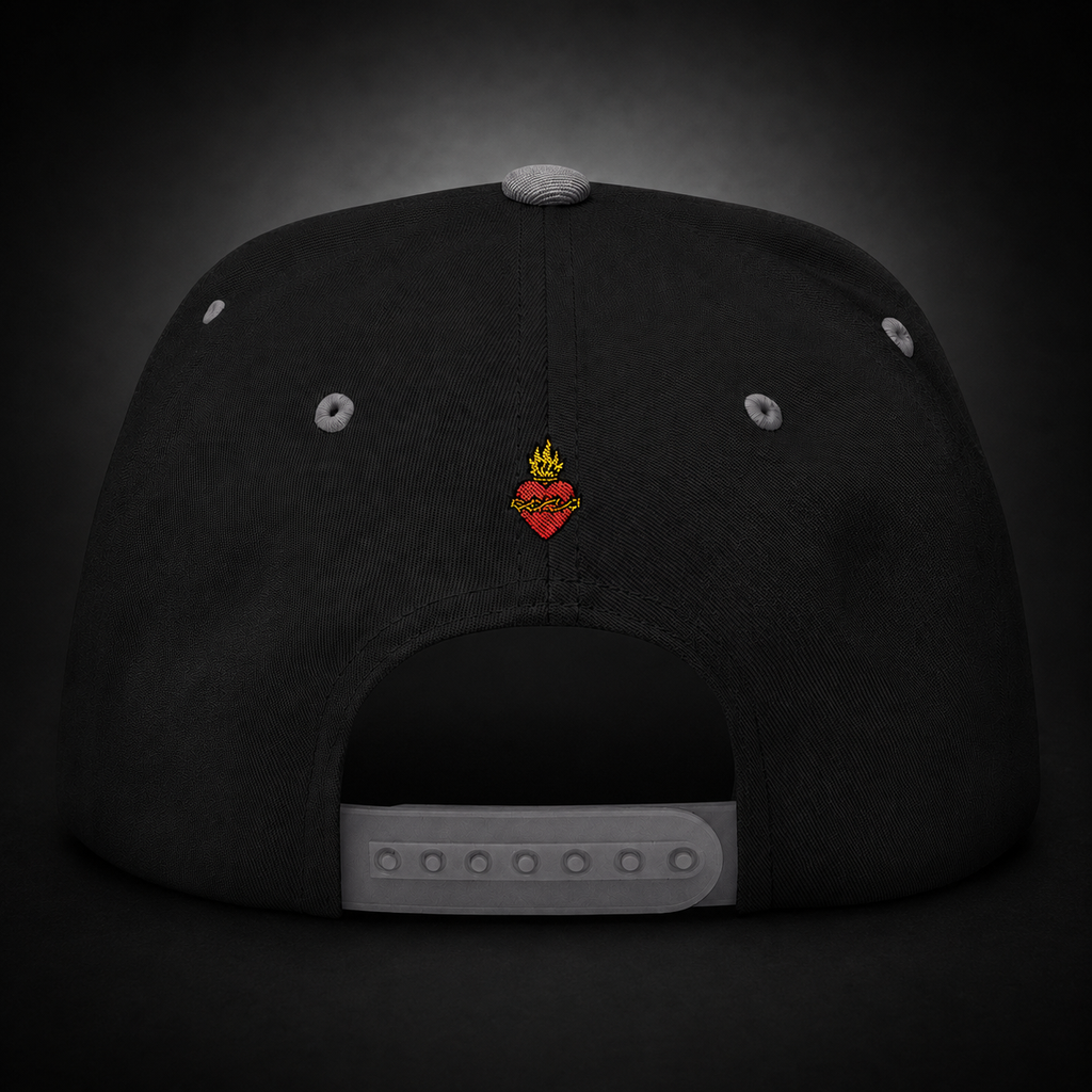 Sacred Divine & Co. Flat Bill Cap – Dark Luxury Streetwear