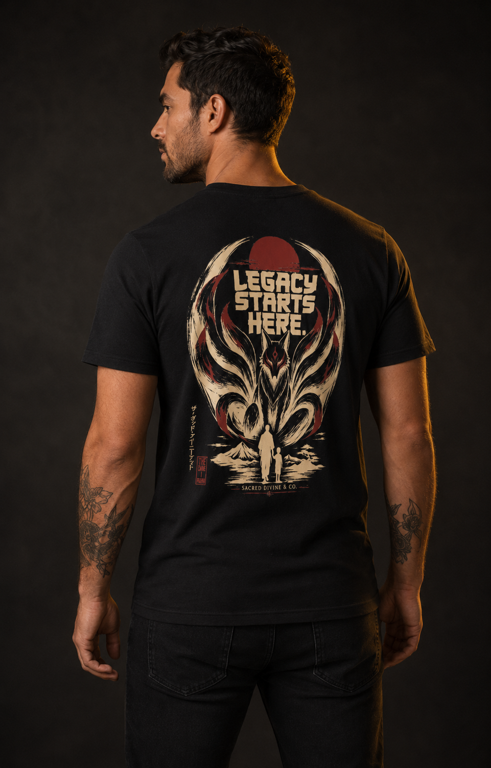Sacred Divine & Co. Men's Graphic Tee – Dark Luxury Streetwear