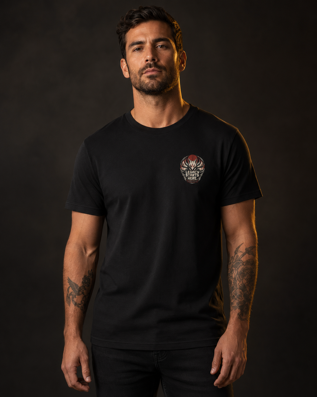 Sacred Divine & Co. Men's Graphic Tee – Dark Luxury Streetwear